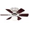 Westinghouse Petite 30" 6-Blade Nickel Indoor Ceiling Fan w/Dimmable LED Light 7230700 - alternate 1